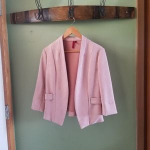 Love Scarlett faux suede pink blazer